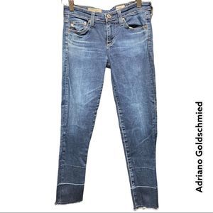 🎆 ADRIANO GOLDSCHMIED ‘The Stilt Crop’ Cigarette Crop distressed hem + s…